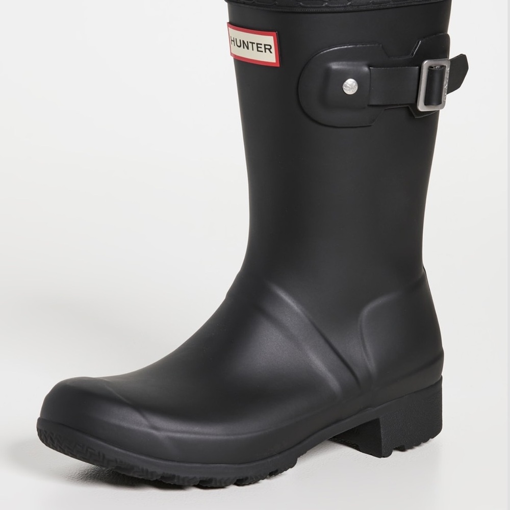 Hunter Matte Black Waterproof Boots